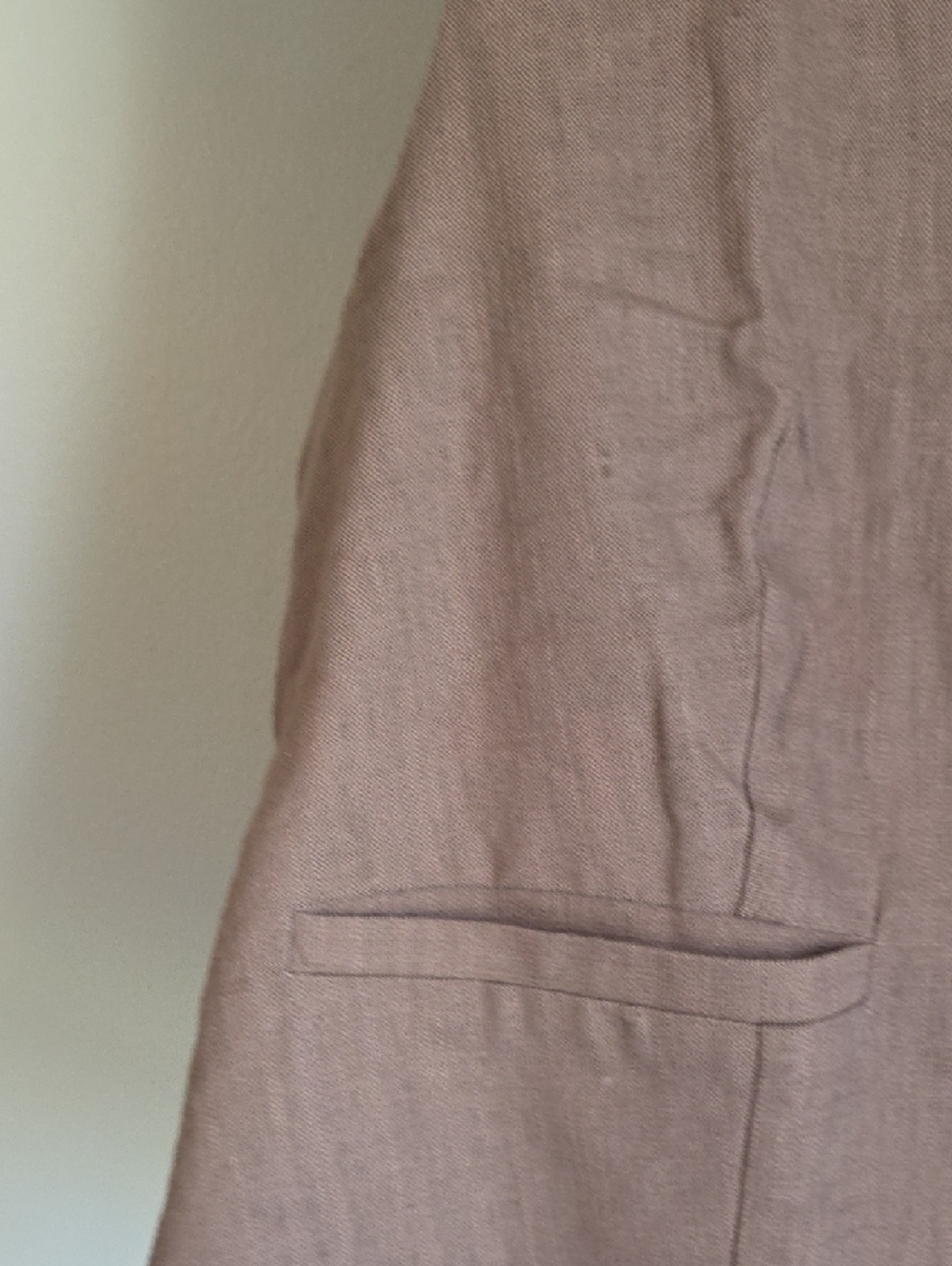 Brown V-Neck Cotton/Linen Blend Vest - Women's XXL - Picture 7 of 9